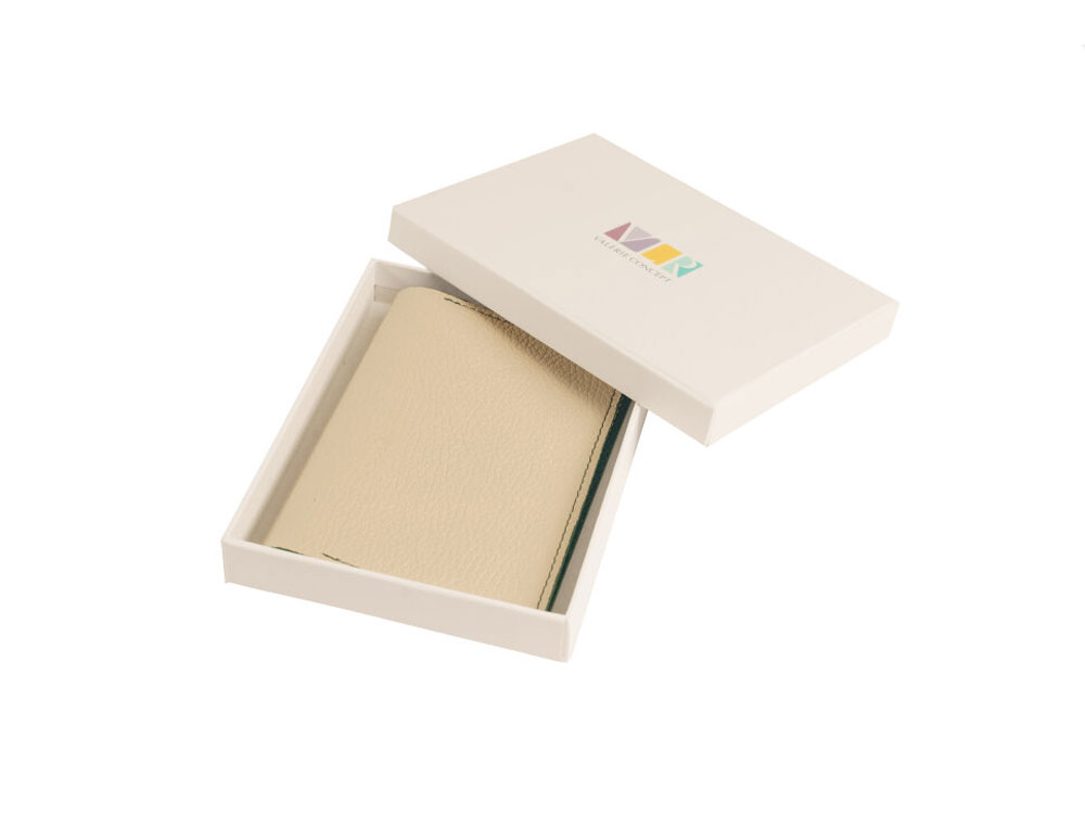 Обложка для паспорта Valerie Concept PSC5, бежевый/зеленый-0