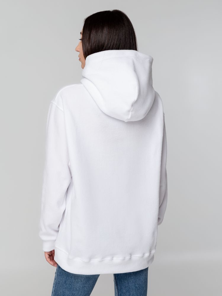 Худи флисовое унисекс Manakin, белое-3