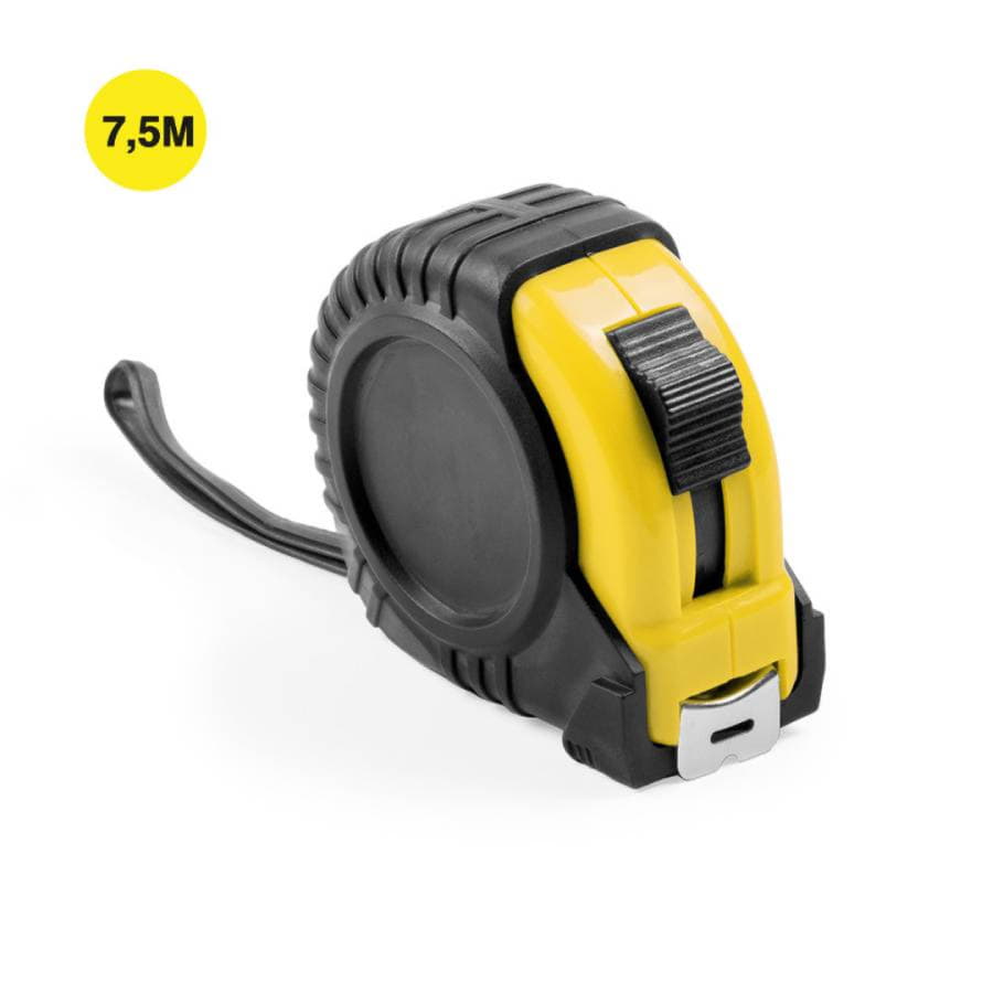 Рулетка GRADE с металлическим клипом 7.5 м., красный, пластик, красный-1