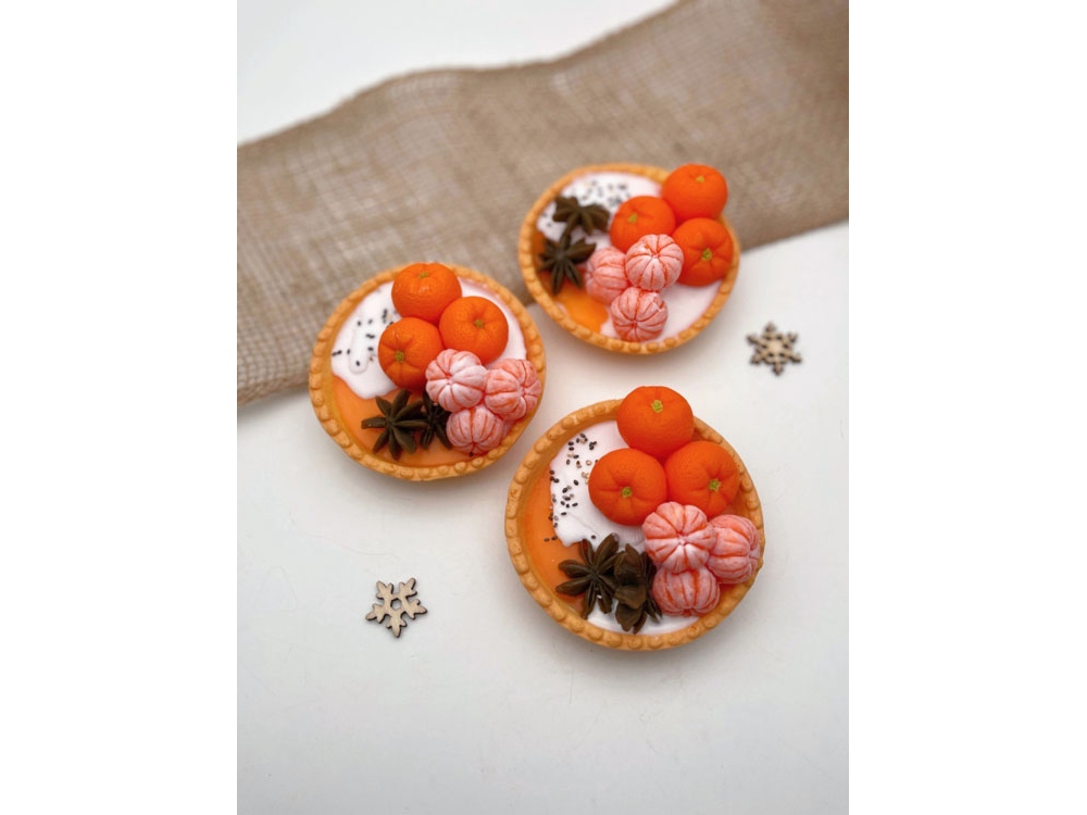 Мыло ручной работы Тарталетка с мандаринами-5