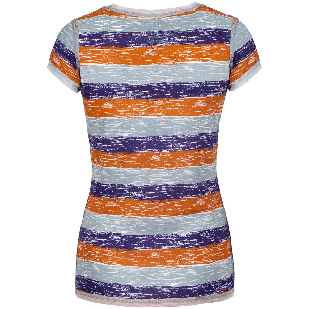 Футболка женская «Амазонка» двусторонняя, оранжевая с фиолетовым-2