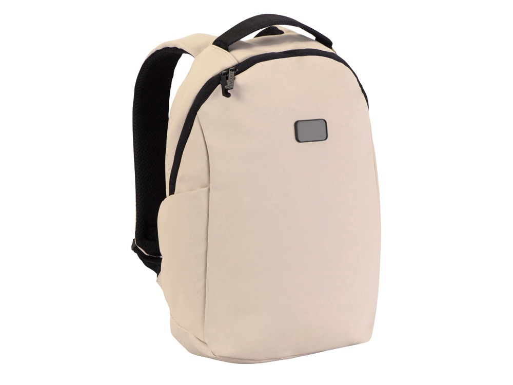 Рюкзак Sofit для ноутбука из экокожи, бежевый-2