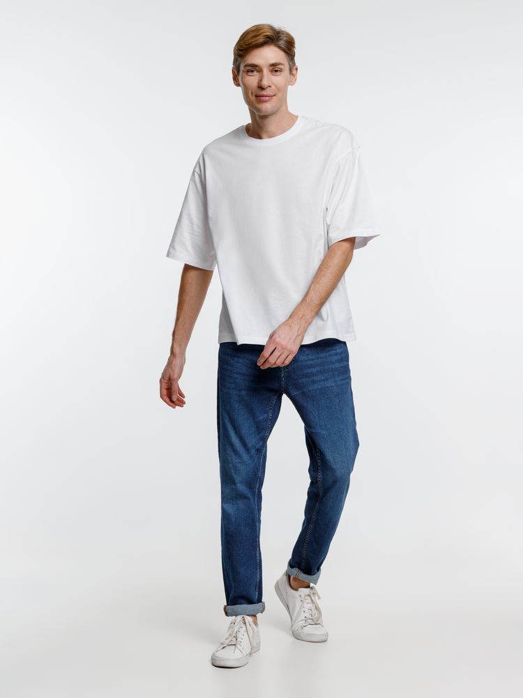 Футболка оверсайз унисекс Base Space, белая-5