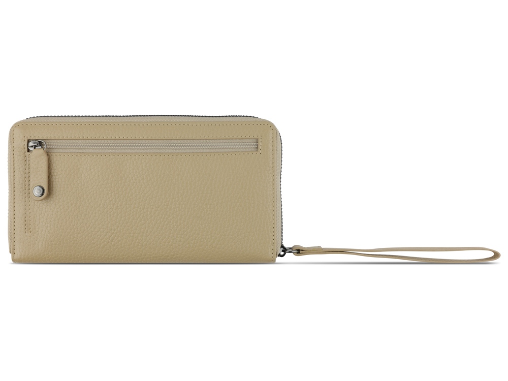 Кошелёк женский BUGATTI Elsa, с защитой RFID, песочного цвета, воловья кожа/полиэстер, 18,7х2х10 см-4