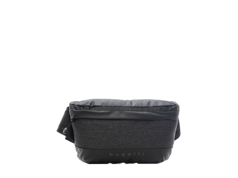 Сумка на пояс BUGATTI Universum, графитовая, полиэстер меланж/тарпаулин, 27х5х15 см, 1 л-1