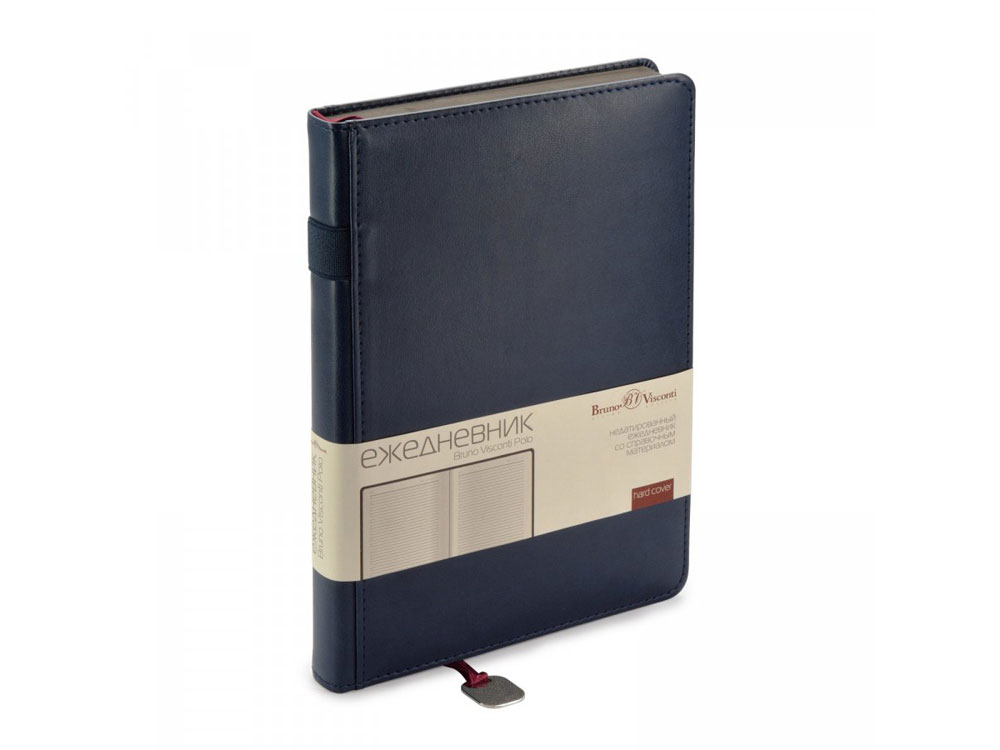 Ежедневник А5 недатированный Polo, синий-1