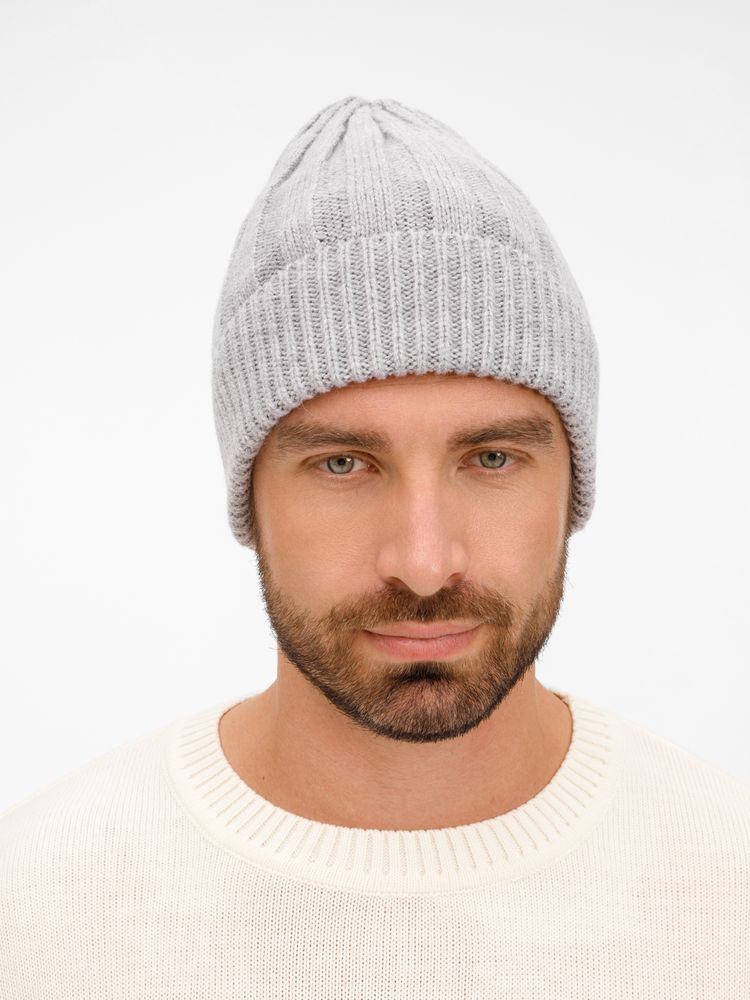 Шапка Bellish, светло-серый меланж-2
