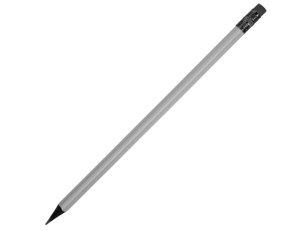 Карандаш чернографитовый трехгранный Blackie 3D, серый-0