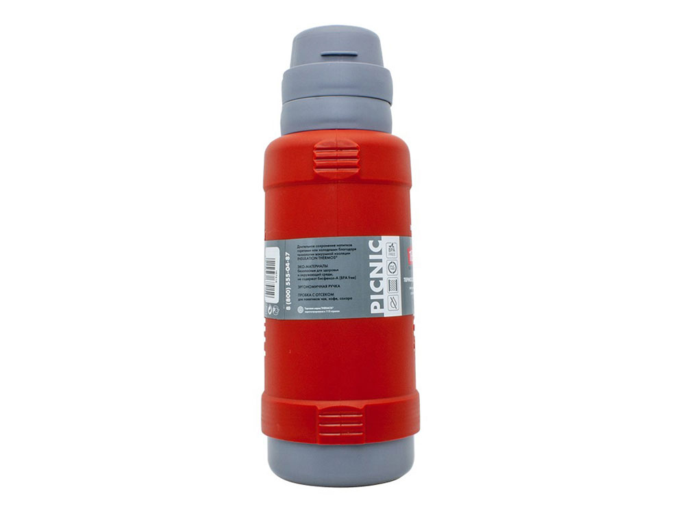 Термос со стеклянной колбой тм THERMOS PICNIC 40 Series Red 1,8L-1