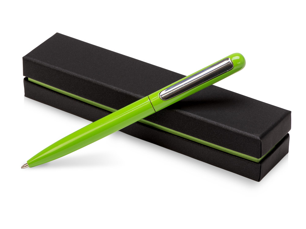Ручка в футляре Blooming Skate, зеленое яблоко-0