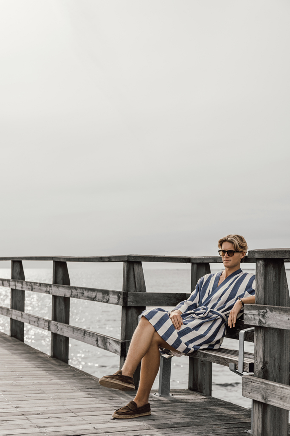 Халат VINGA Ornos из переработанного хлопка GRS, L/XL-6