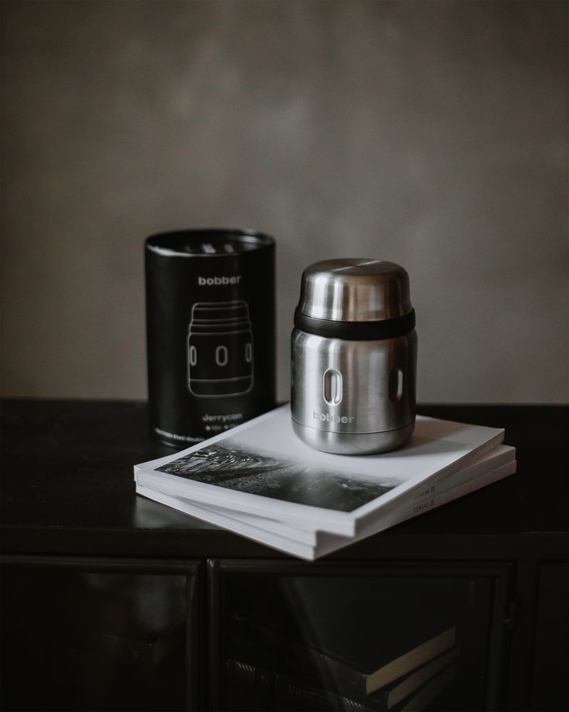 Термос для еды Jerrycan 470, вакуумный, стальной матовый-4