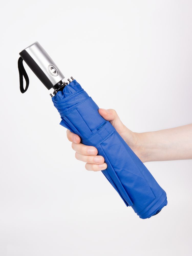 Зонт складной Fiber, ярко-синий-4