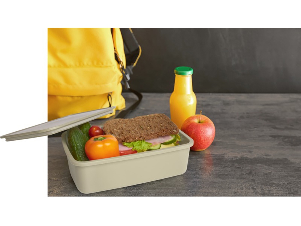 Dovi Контейнер для завтрака из переработанного пластика , бежевый-3