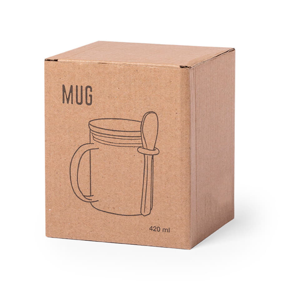 Кружка KIPAL, боросиликатное стекло, бамбук, прозрачный-2