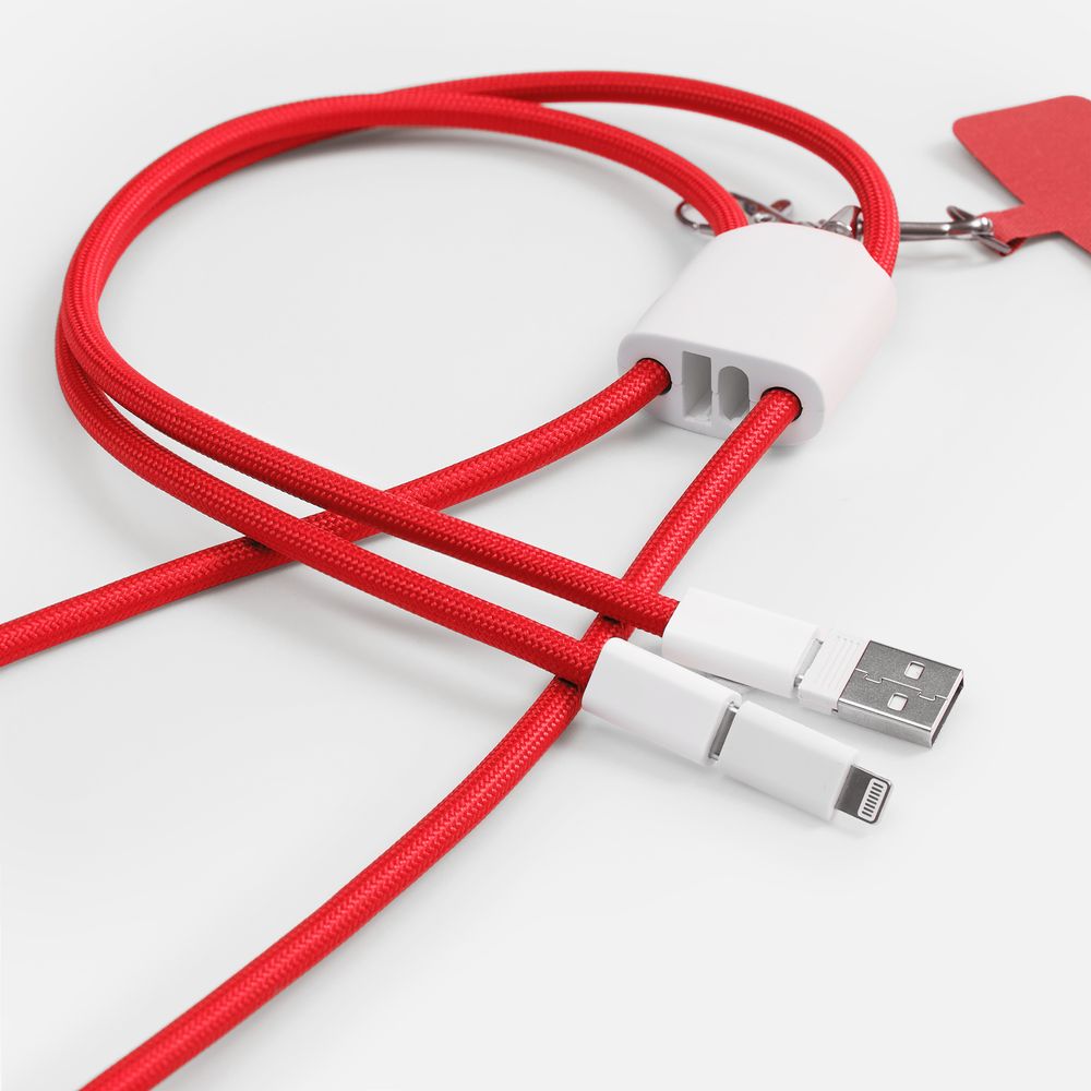 Кабель-ланьярд energyFlex Pro, красный-0