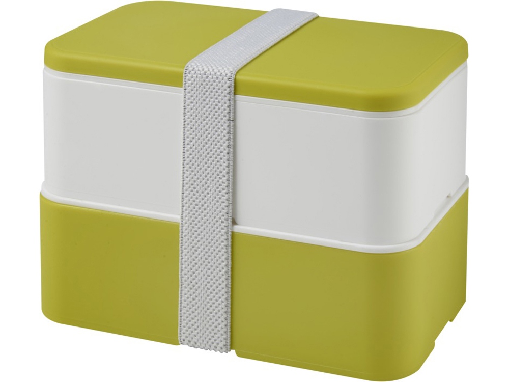 Двухслойный ланчбокс MIYO, лайм/белый-0