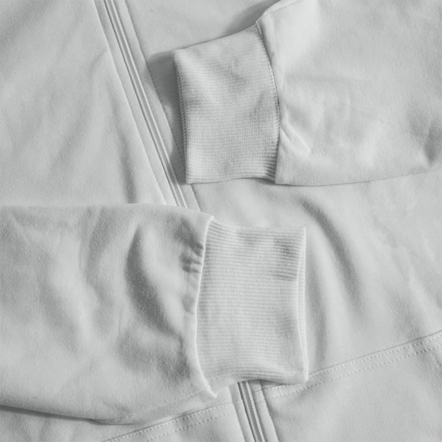 Толстовка унисекс на молнии с капюшоном EVEREST 260, белый-4