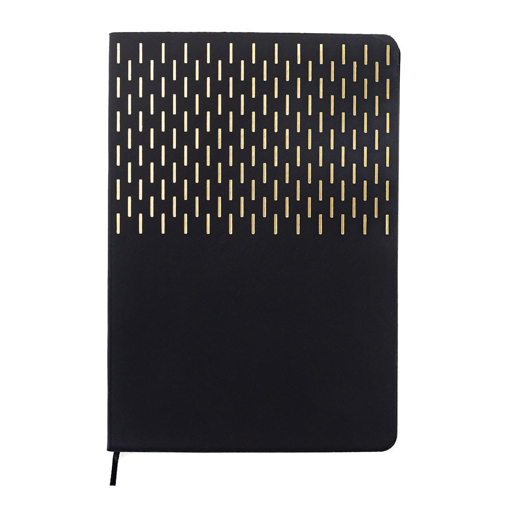 Ежедневник A5 недатированный Esmeralda в мягком переплёте, Чёрный / Золотой-2