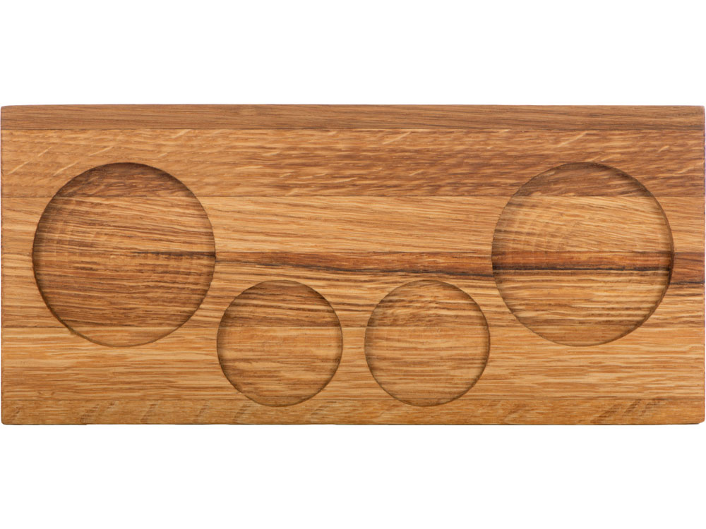 Набор для виски и коктейлей на подставке из дуба Savour-5