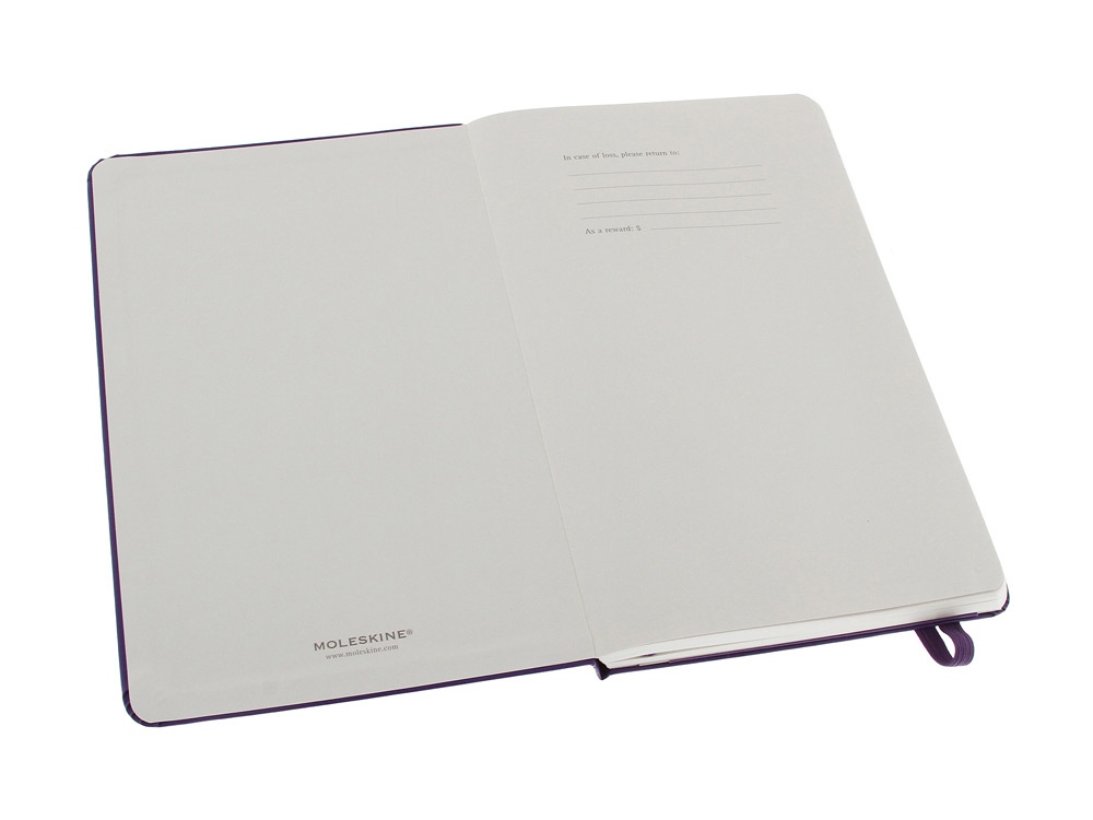 Записная книжка Moleskine Classic (в линейку) в твердой обложке, Large (13х21см), фиолетовый-1