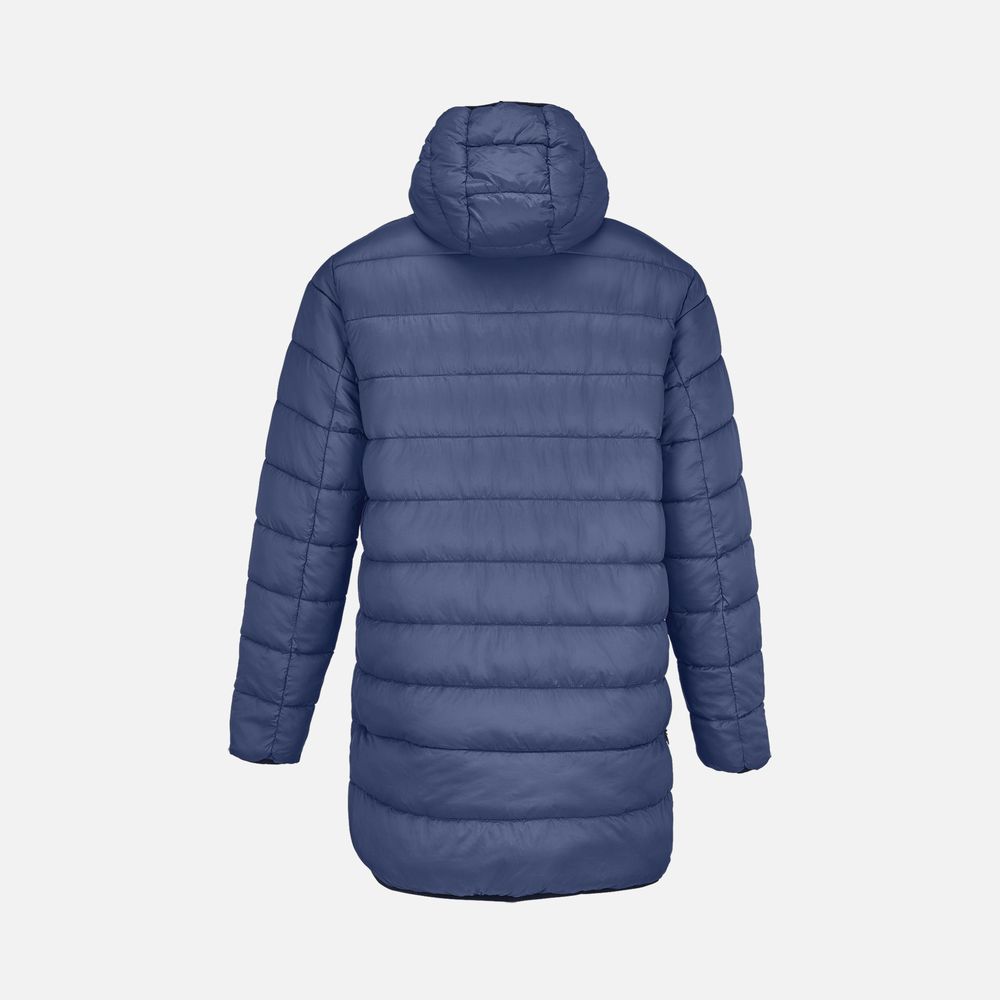 Куртка-парка унисекс Reverse, темно-синяя-3