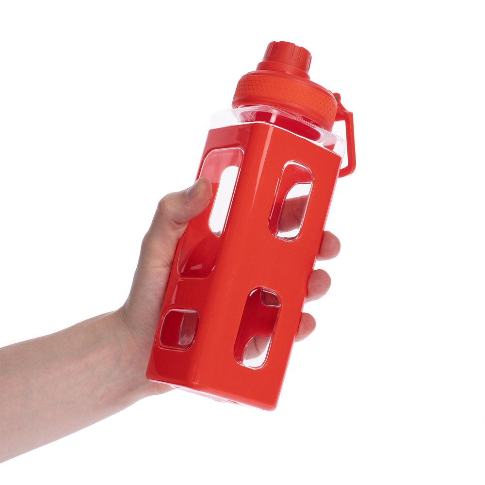 Бутылка для воды Square Fair, красная-3