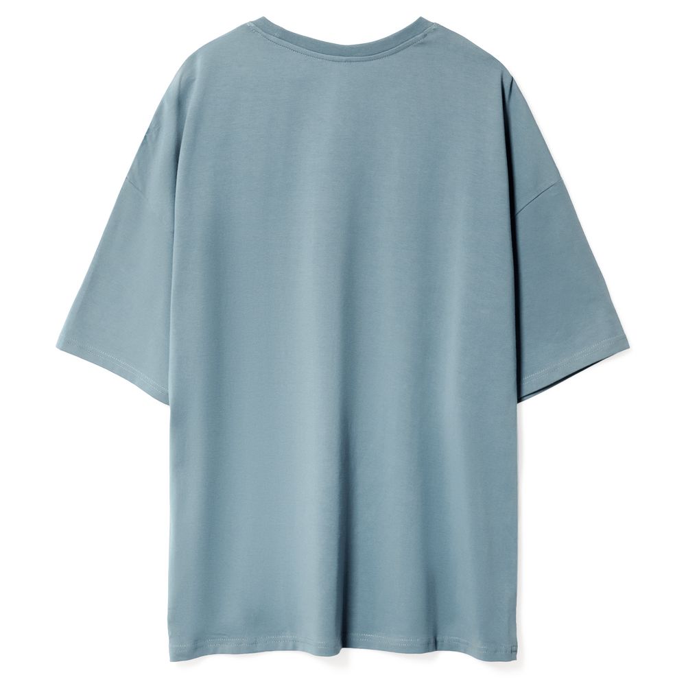 Футболка унисекс оверсайз Crosstown, серо-зеленая-2