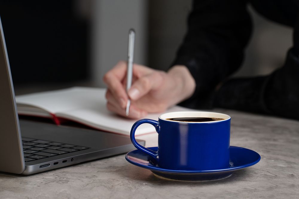 Чайная пара Clio, синяя-3