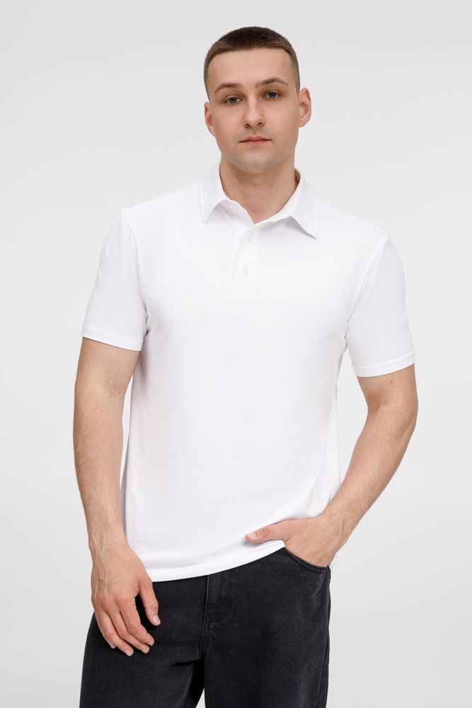 Рубашка поло унисекс Senti, белая-0