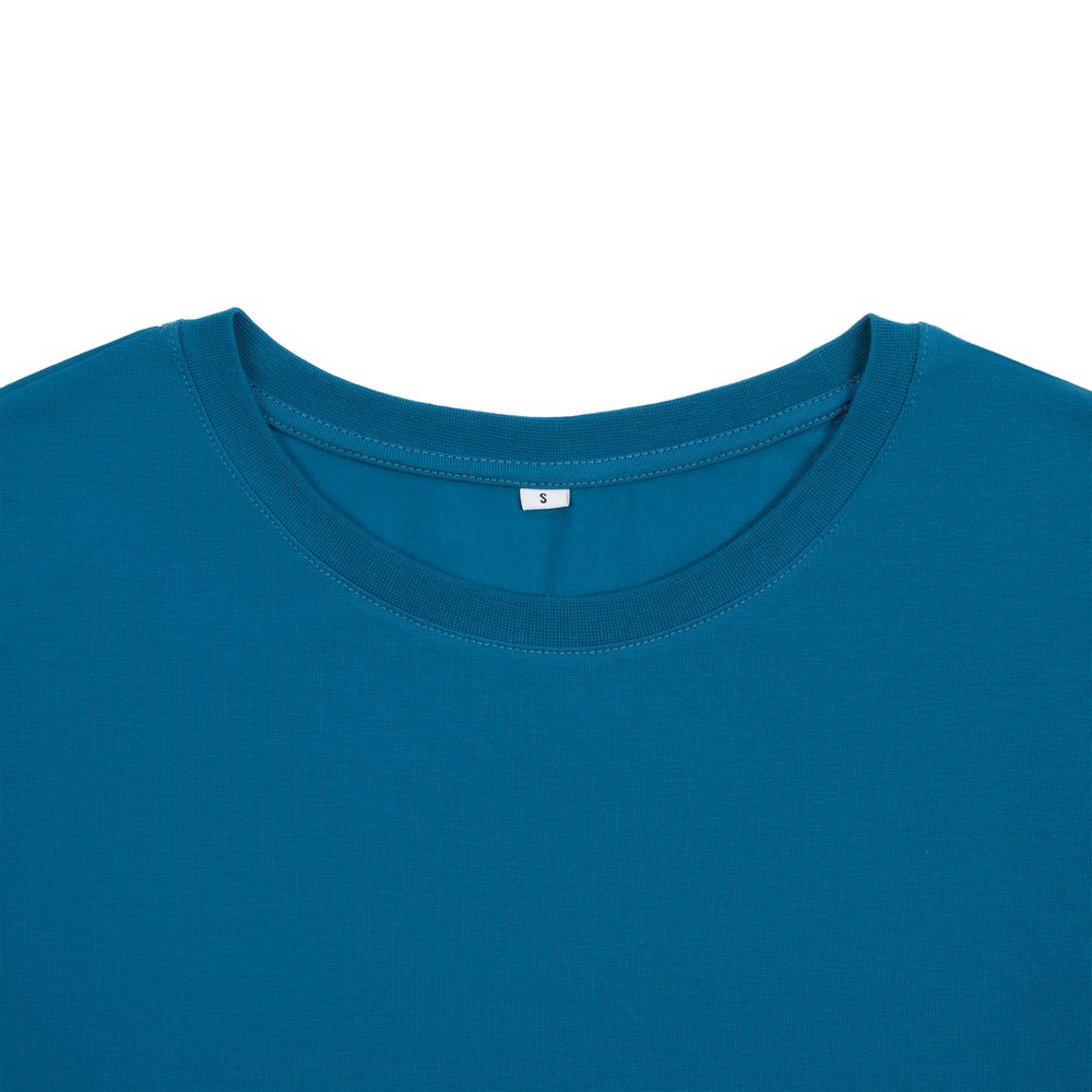 Футболка унисекс оверсайз Crosstown, бирюзовая (морская волна)-2