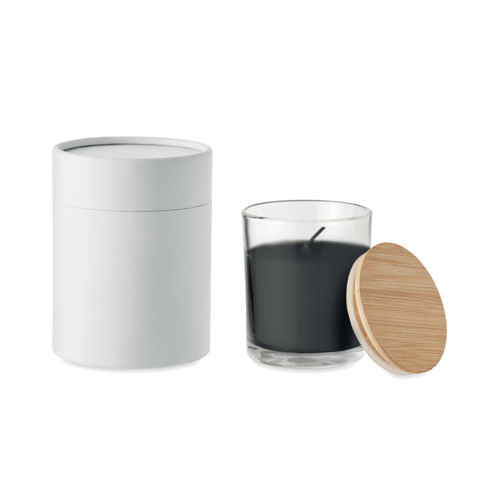 Свеча с ароматом ванили, черный-3