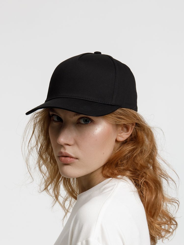 Бейсболка Seguro, черная-4