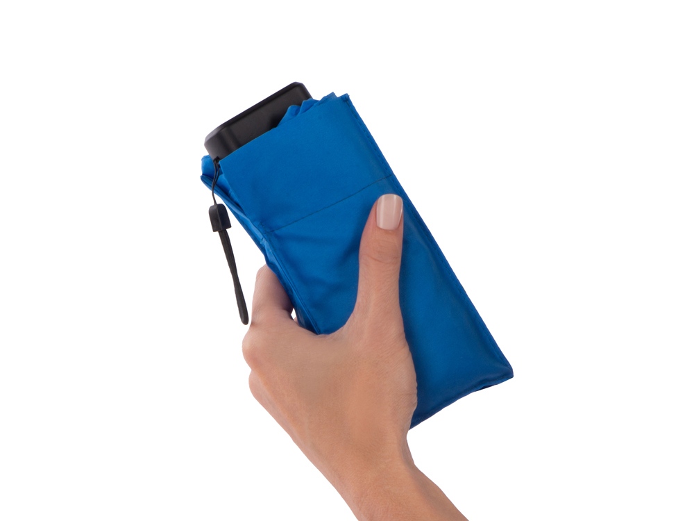 Складной cупер-компактный механический зонт Compactum, синий-10