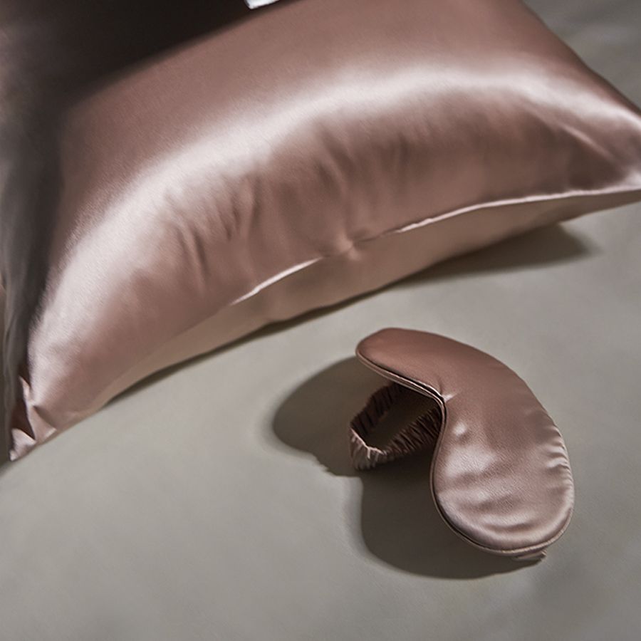 Маска для сна Essential, розовая (пыльная роза)-2