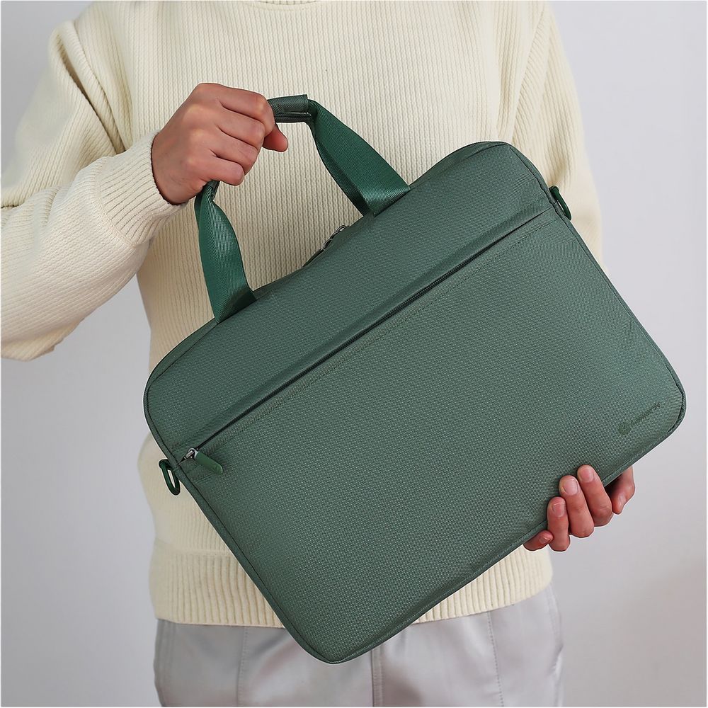 Сумка для ноутбука L214, зеленая-8