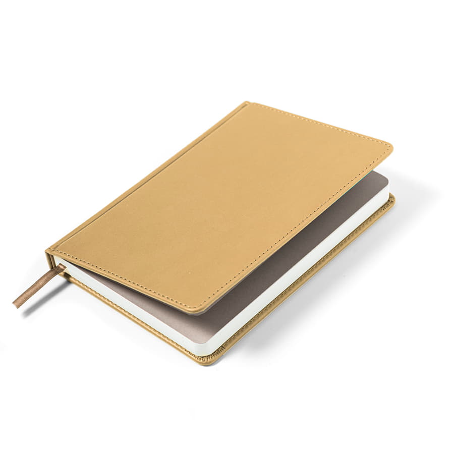 Ежедневник недатированный Campbell, формат А5,  в линейку, бежевый-4