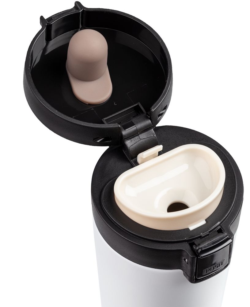 Термостакан с ситечком No Leak Infuser, белый-3