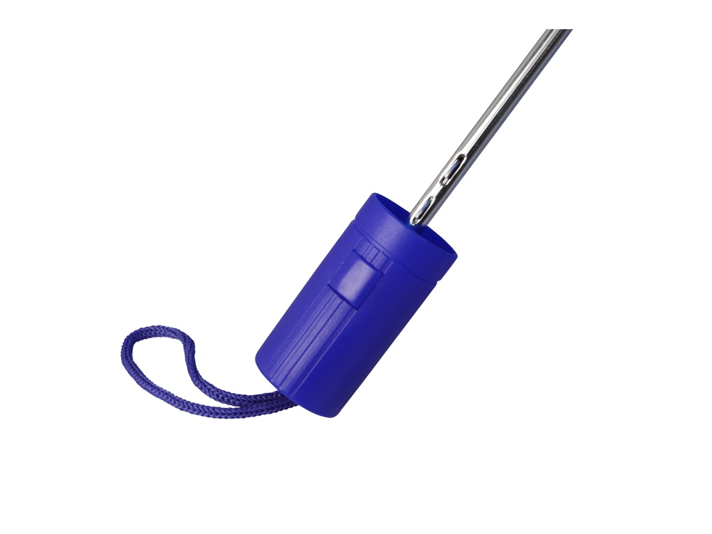 Зонт складной Tulsa, полуавтоматический, 2 сложения, с чехлом, синий-5