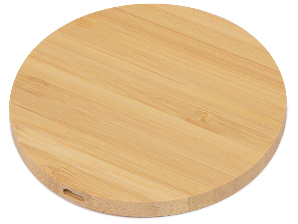 Беспроводное зарядное устройство из бамбука Cap, натуральный-0