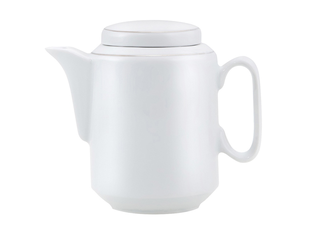 Чайный набор с подстаканником и фарфоровым чайником ЭГОИСТ-М, серебристый/белый-5