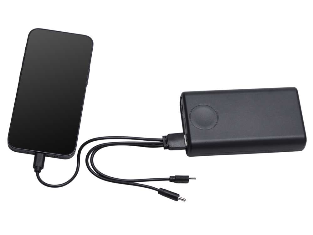 Внешний беспроводной аккумулятор 2-в-1 с функцией зарядки Apple Watch, QC/PD AtomIQ, 10000 мАч, черный-8