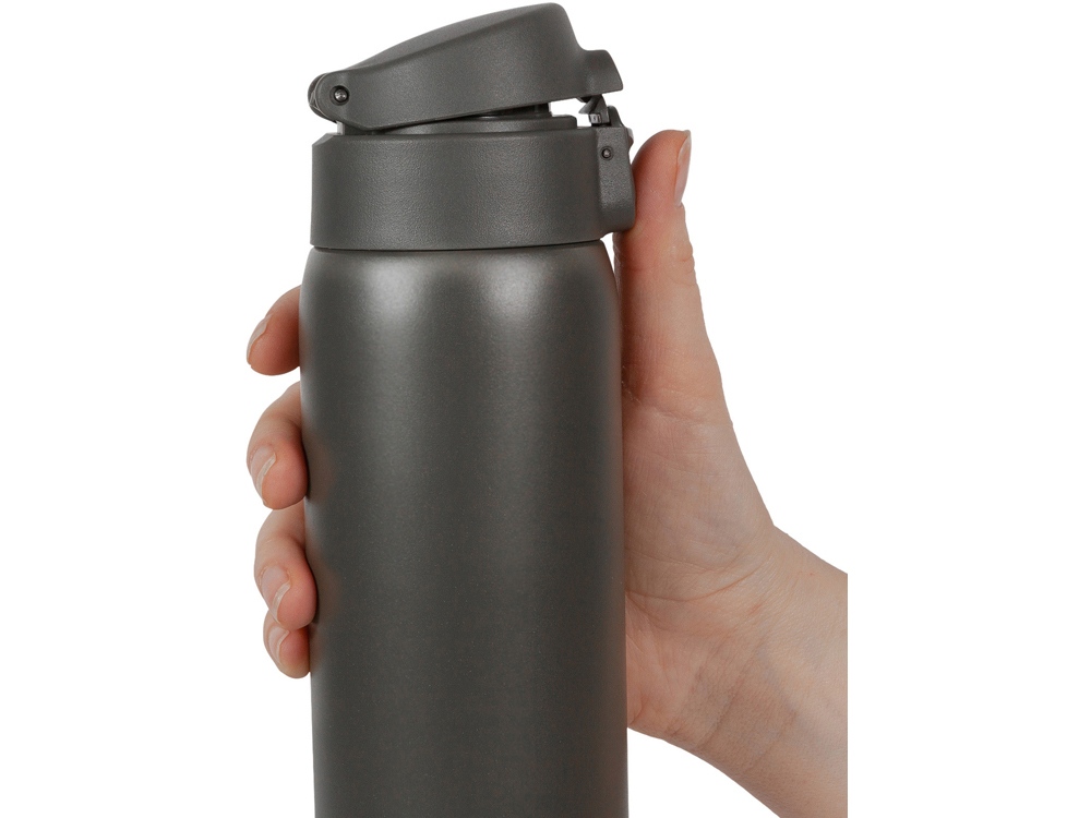 Термокружка Relaxika 701 (0,48 литра), хаки (без лого)-11