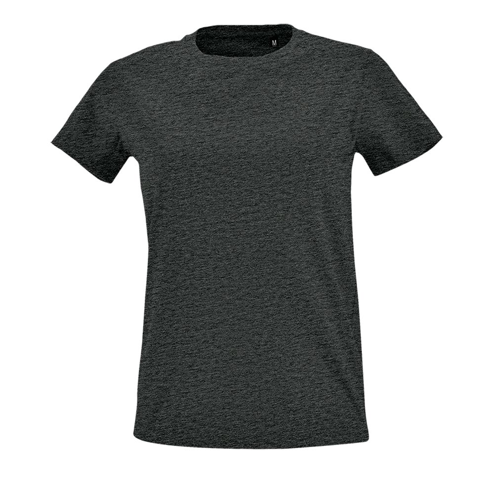 Футболка женская Imperial Fit Women, черный меланж-1
