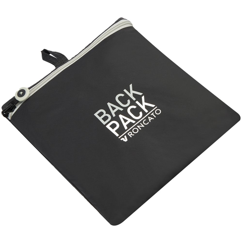 Складной рюкзак Compact Neon, черный с белым-3