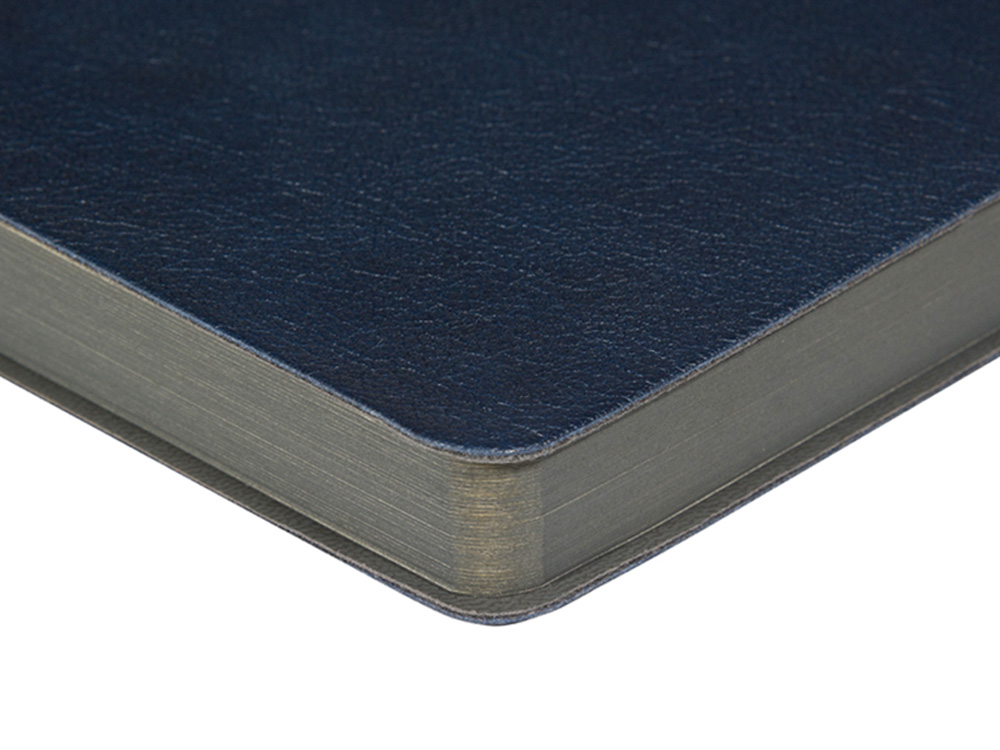 Ежедневник недатированный А5 Boston, темно-синий (серый обрез)-1