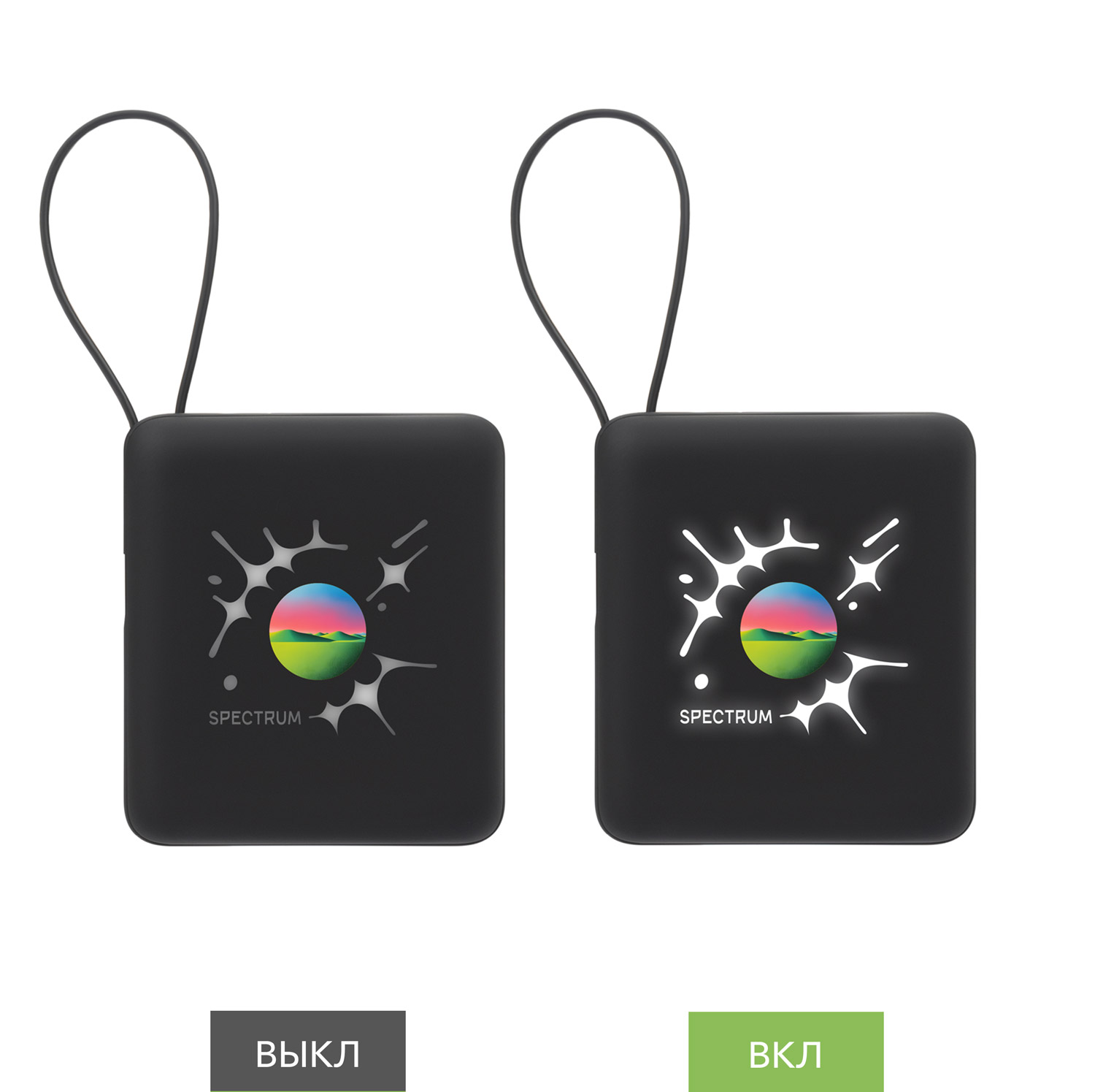 Внешний аккумулятор с подсветкой Ritter PD 10000mAh с функцией беспроводной зарядки 15W, черный-13