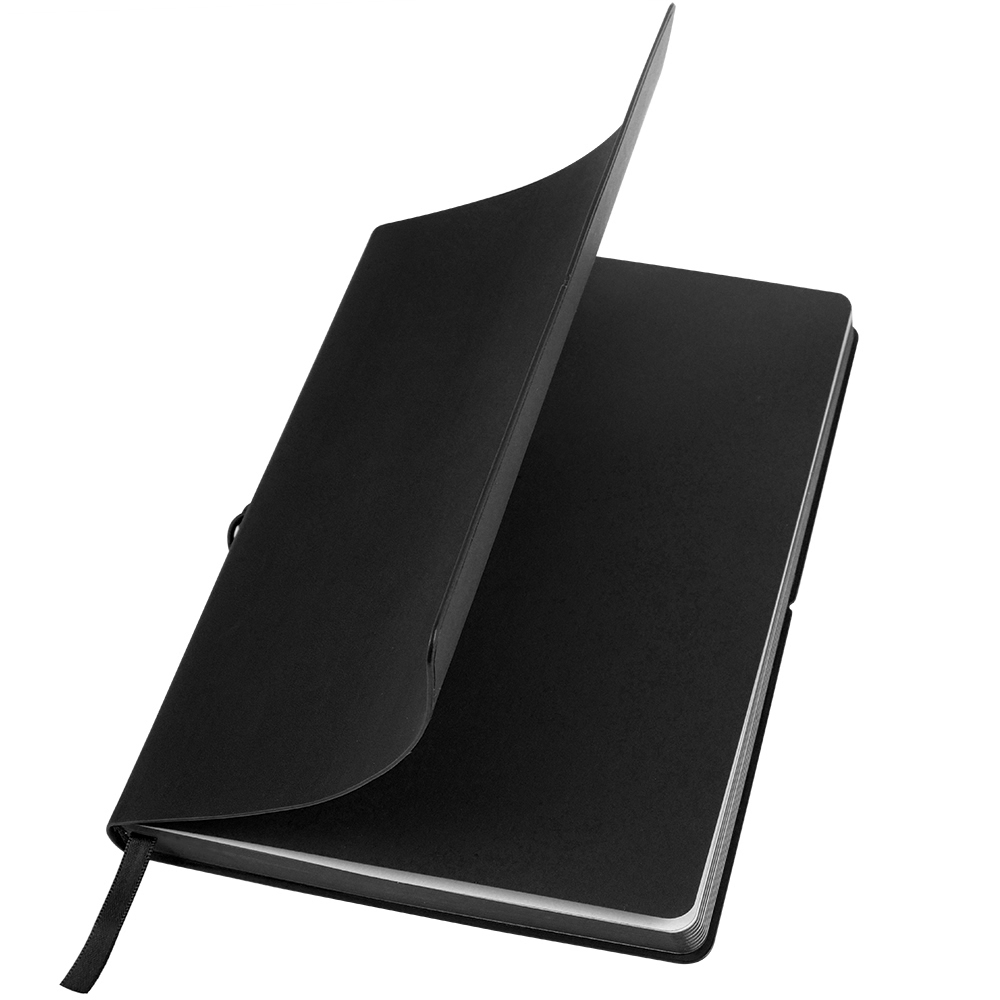 Ежедневник A5 недатированный Massimo в мягком переплёте, Черный-1