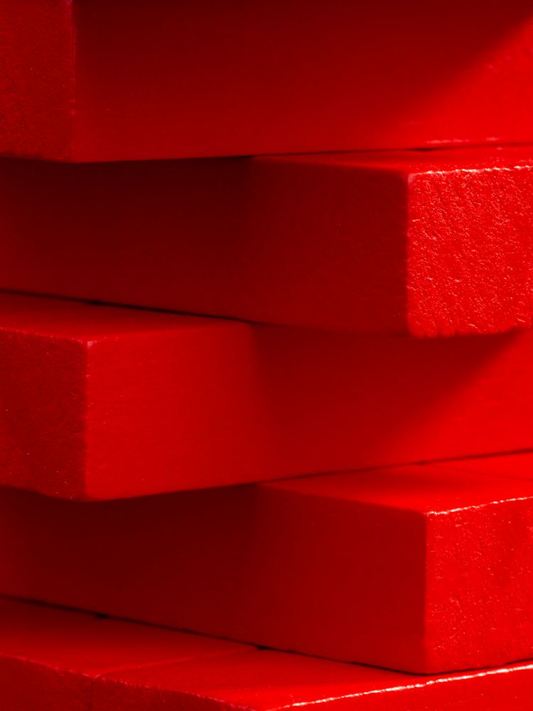 Игра «Деревянная башня мини», красная-2