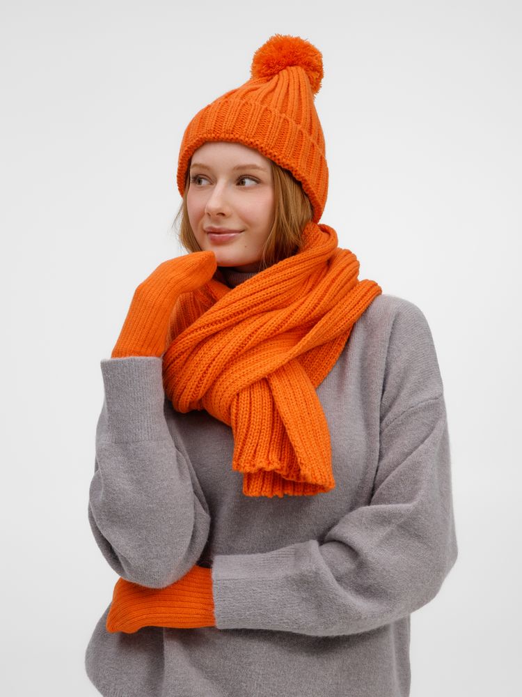 Шарф HappyGo, оранжевый-3